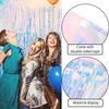 Vibrant Rainbow Streamer Curtain For Parties And Weddings Decorative Backdrop