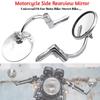 Motorcycle Mirrors Universal 7/8" 22mm Handle Bar End Side Adjustable Rearview Mirrors Street Bike Scooter E-bike Side Mirror 1