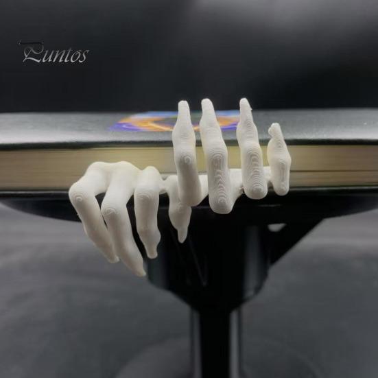 Horror Theme Bookmark Gothic Creepy Demon Claw Bookmark, 3D Printed Scary Halloween Gift Idea Hand for Book Lovers, Bookshelf Decor