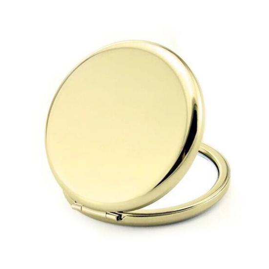 Portable Round Metal Double Side Travel Pocket Mirror Women Beauty Makeup Tool