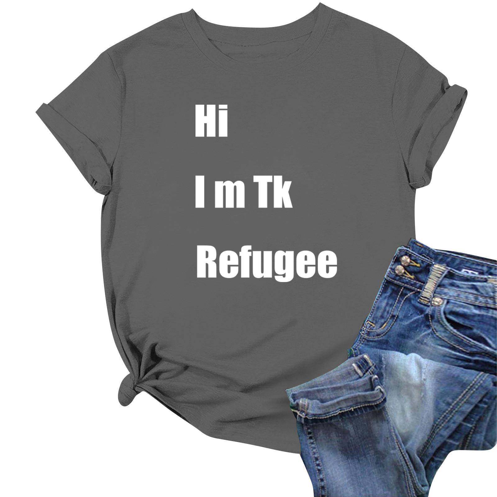 

Модная рабочая одежда с круглым вырезом и короткими рукавами, топы с принтом для женщин, летние топы XXL