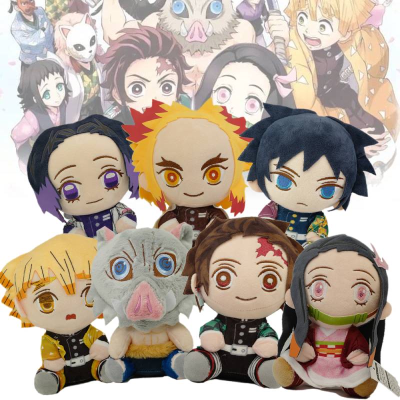 Demon Slayer Tanjirou Nezuko Plush Toy Stuffed Doll Pp Cotton Filled Fans Gift