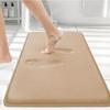 Homaxy Memory Foam Solid Color Bathroom Mat Floor Mat Indoor Non Slip Door Mat Dirt Trap Absorbs Water Comfortable Bathroom Mat