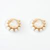 Chinese Restaurant Fourth Season Zhao Liying Same Style Earrings for Shell Bead Ear Buckle Earrings Clear Summer Earring