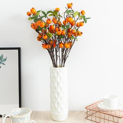 Elegant Artificial Pomegranate Branch for Colleague and Friends (64cm)