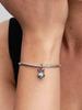 Pandora 794246C01 Pink Heart Dangle Charm – Sterling Silver Heart Charm with Pink Crystal