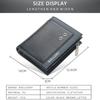 Business Men Short Wallets Zipper Purses PU Leather Card Holder Wallet Coin Purse