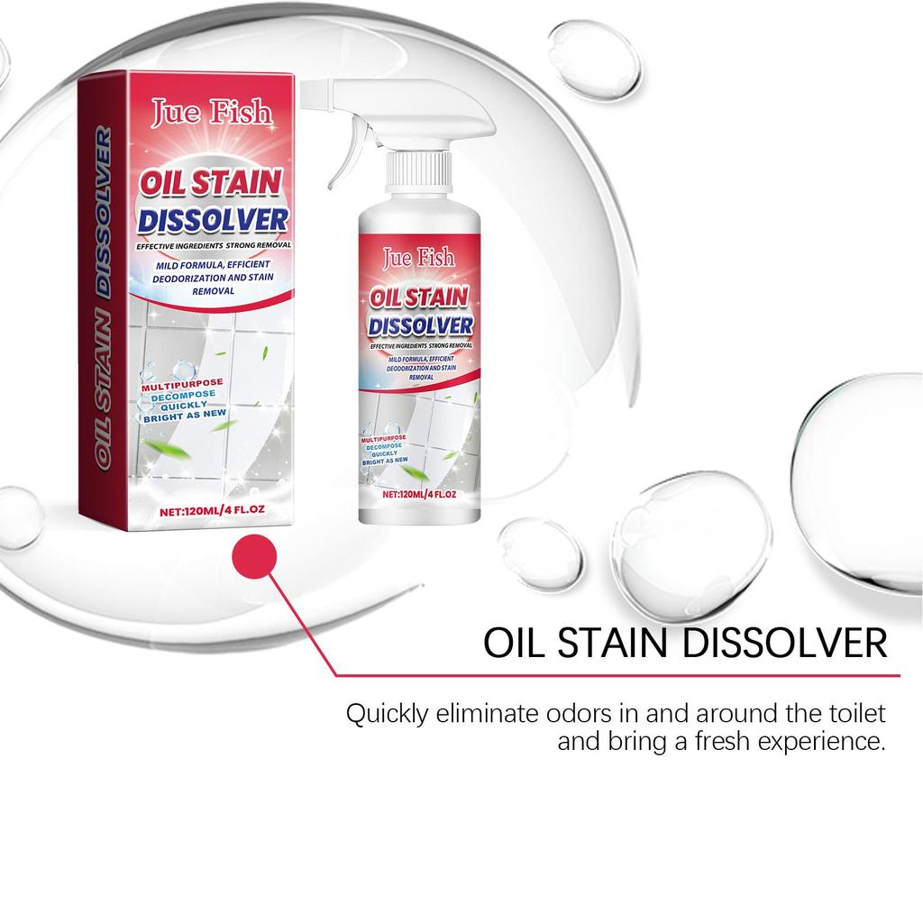 Jue-Fish Bathroom Dissolving King Quickly Removes Stubborn Stains from Toilet Tiles and Toilets 120ml