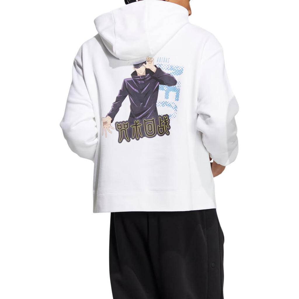 adidas Neo Logo Patch Hoodie Long Sleeve Unisex Tops White HZ2424