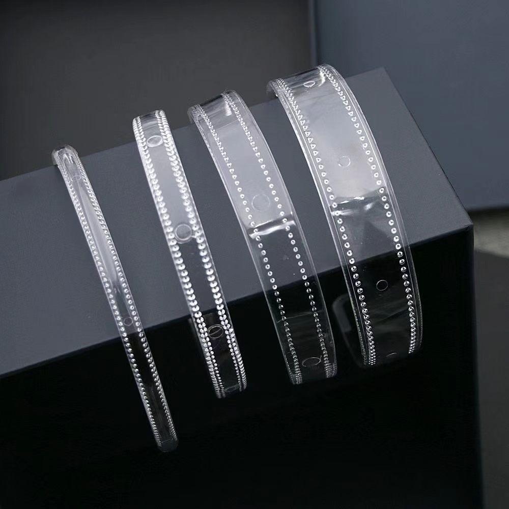 3pcs Toothed Clear Plastic Headbands Non Slip Minimalist Korean Hairband Women Hair Accessories