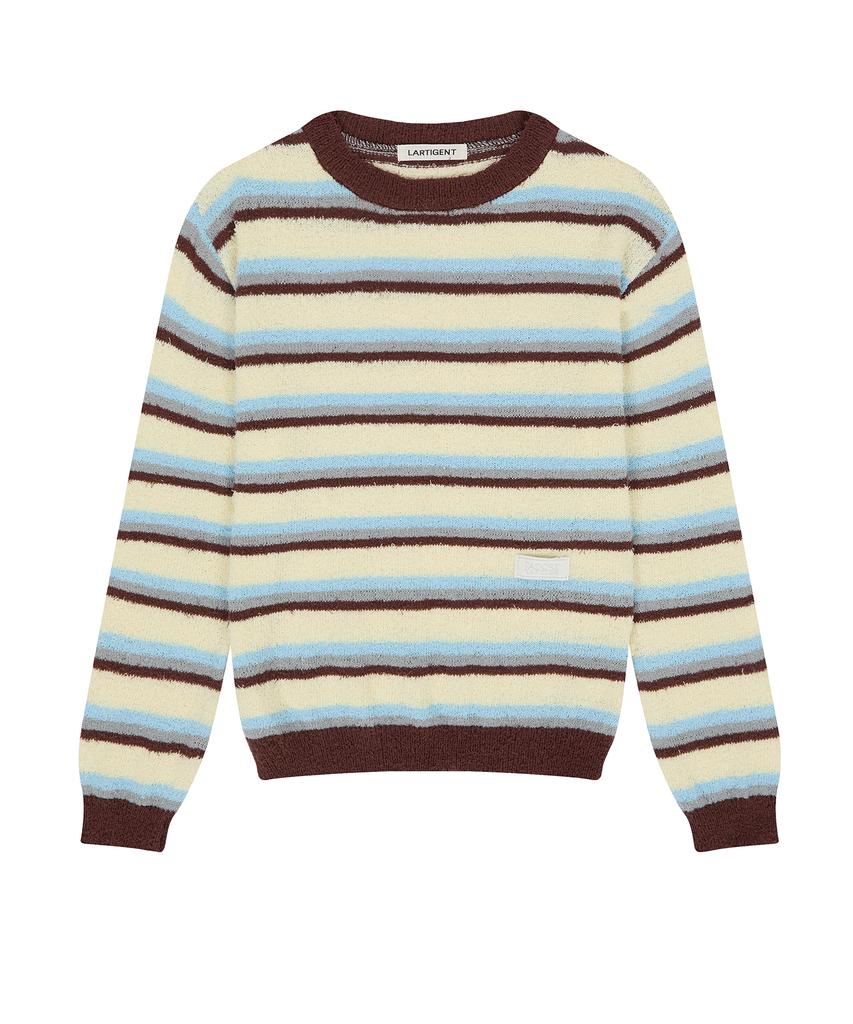 LARTIGENT L23 Boucle Stripe Knit(Yellow)