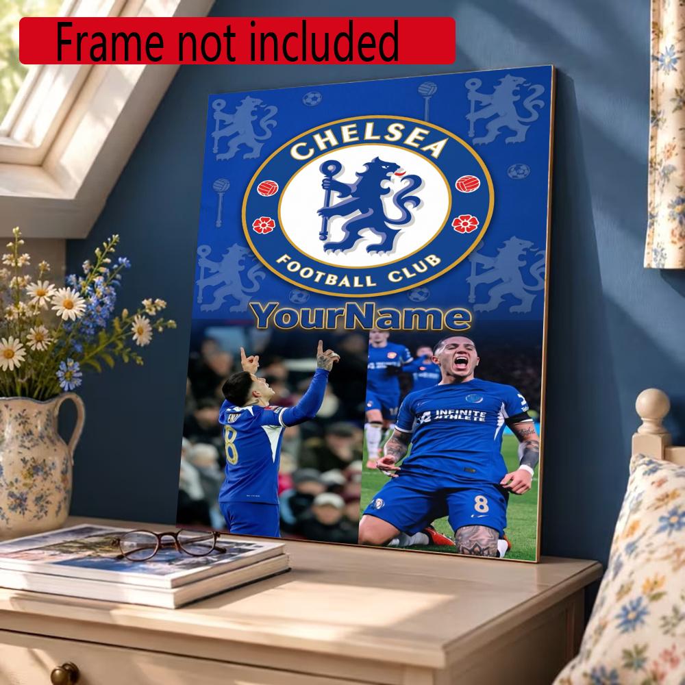 Chelsea Fc Personalized Name Round Diamond Painting Kit Diamond Embroidery Painting Rhinestones Mosaic Frameless Handwork Decoration Arts
