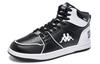 Men's Sneakers Kappa Back to Back Slip Resistant Abrasion Resistant High top Skateboard Shoes Unisex Black