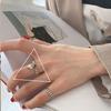 Minimalist 925 Stylish Sterling Silver Adjustable Ring Unique Irregular Shape For Fashion Trendy