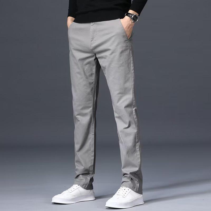 Men's Autumn Casual Straight-Leg Trousers - Versatile, Lightweight, Loose-fit Pants for Business and Workwear