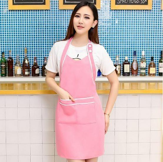 

Korean Style Cute Apron for Coffee Shop & Beauty Salon with Custom Logo