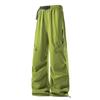 Unisex American High Street Parachute Pants: Summer Thin, Casual, Straight-Leg Outdoor Sports Wear for Men & Women.
