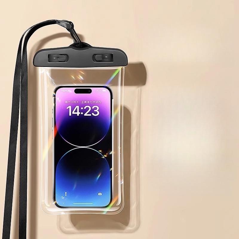 Universal Waterproof Phone Pouch with Sealed Design and Lanyard for Swimming and Diving