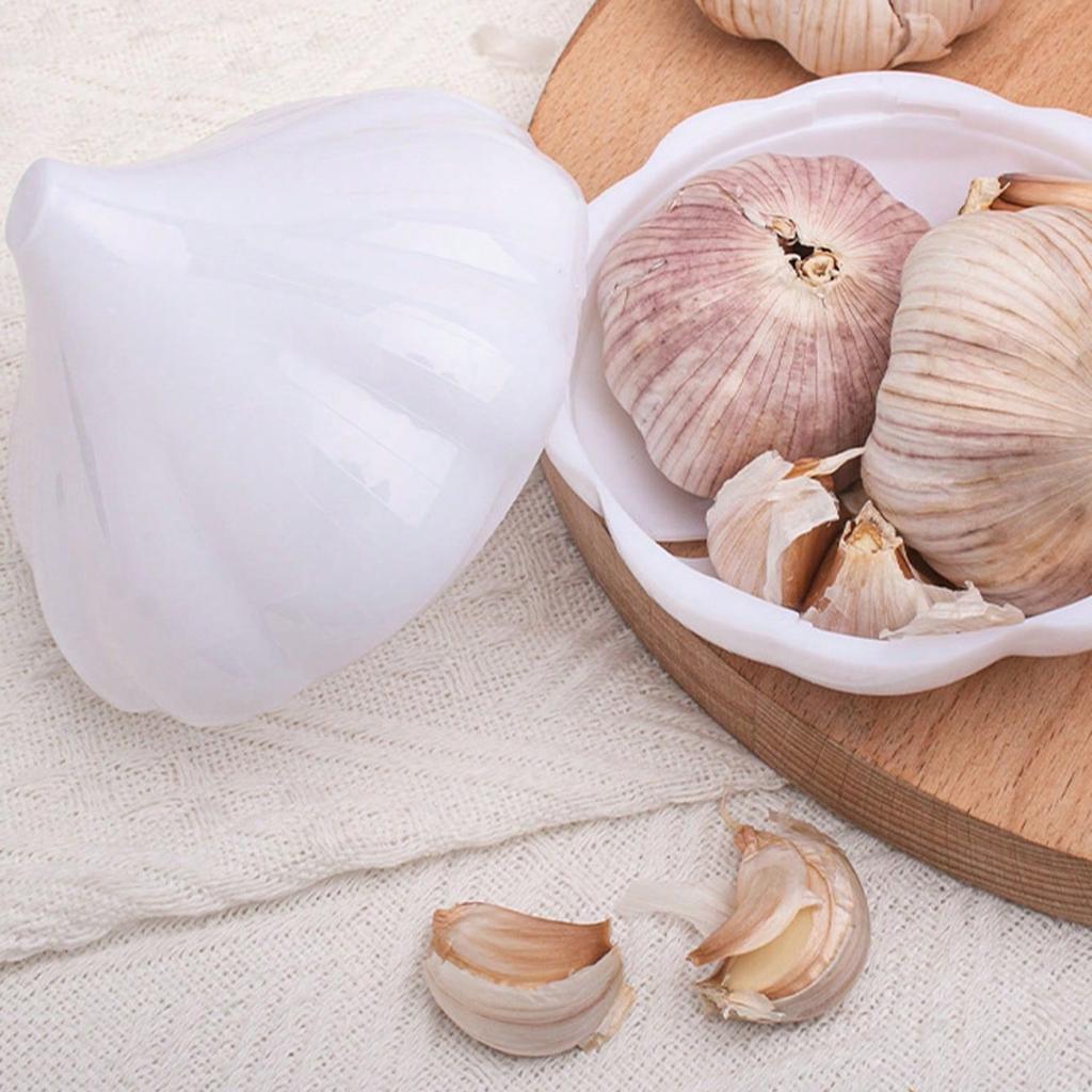 1pc Reusable Vegetable/Fruit Keeper Box, Lemon/Onion/Garlic/Bell Pepper/Apple/Tomato Storage Container