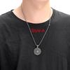 Ready to Ship Stainless Steel Buddhism OM Symbol India Mandala Flower Pendant