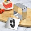 Stainless Steel Heart-Shaped Cake Mold with Push Plate - Mousse, Taro, Rice Ball & Sushi Tool