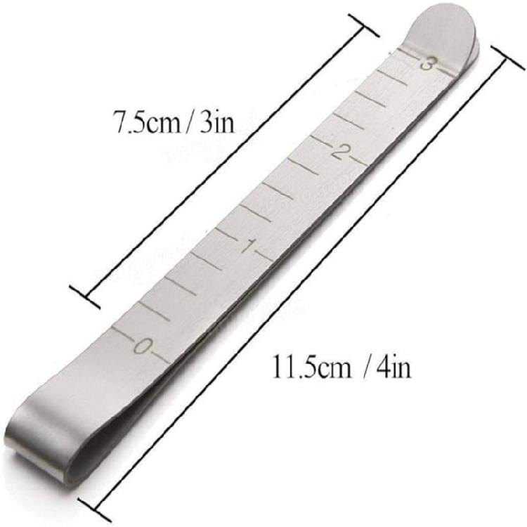 20Pcs Fabric Sewing Clips Metal Hemming Clip with 3Inch Measuring Scale for Hemming Quilting Sewing Craft Project