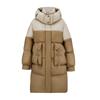 Winter New Long High-end Contrasting Color Down Jacket Thickened Fashionable Casual Cold-resistant Bread Jacket