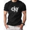 Men's Casual Summer Short Sleeve T-Shirt with Bold CKY Graphic Print - Lightweight Breathable Round Neck Tee for Casual Attire, Regular Fit
