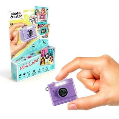 Mini Cam’ Digital Photo and Video Camera – Vintage - with Keychain and 1GB SD Card Included – Photo Creator – CLK 06 Canal Toys