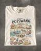 Botswana Travel T-Shirt, Comfort Colors Okavango Delta Safari Souvenir Graphic Tee