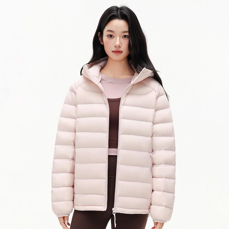Unisex 90% White Duck Down Winter Hooded Jacket Outdoor Water Resistant Warm Coat