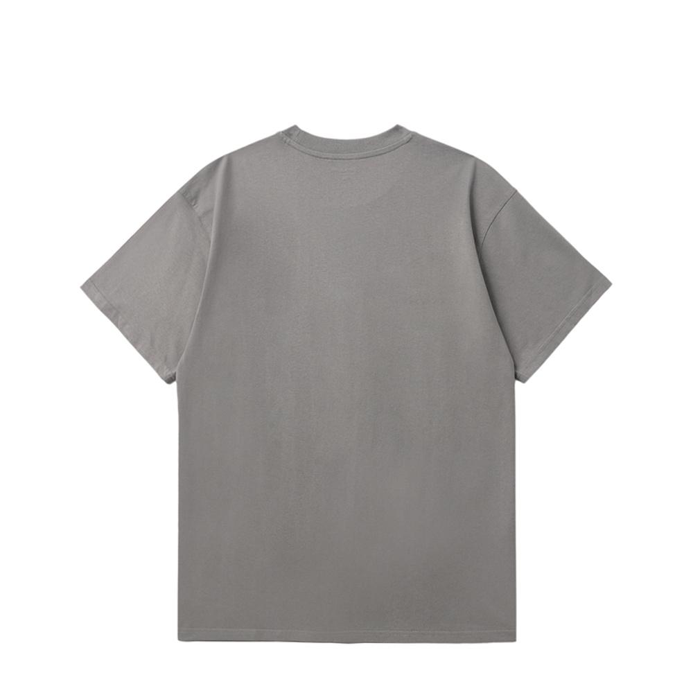 Carhartt WIP Solid Color Embroidered Pattern Crew Neck Short Sleeve T-Shirt Men Tops Charcoal I029956-2LR-XX