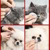 Pet Wet Wipes: Universal for Cats & Dogs, Eye & Ear Cleaning, Tear Stain Remover with Antibacterial Eye Cleaning Brush