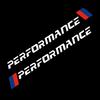 Car Performance Stickers Styling Vinyl Graphics Stripes Car Door Front File Visor Window Decorate for Transformation Accessories