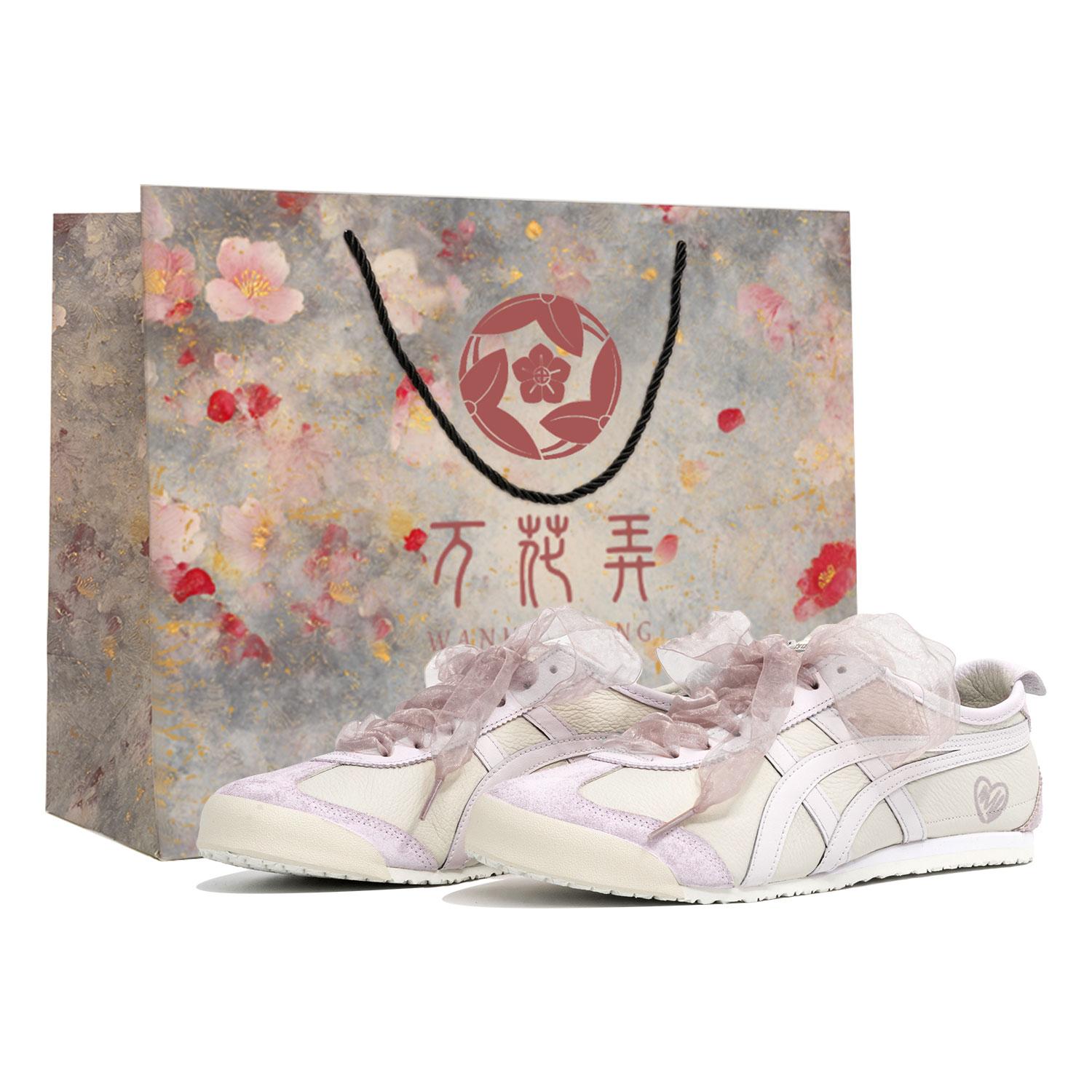 

Onitsuka Tiger MEXICO 66 Wan Hua Nong, Xin Zhi, Shopping Bag Slip Resistant Abrasion Resistant Low top Casual Shoes 1183A201-250(Team113-S-BOX) 41.5