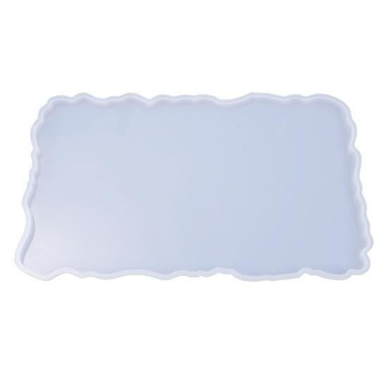 Craft Tray Plate Fruit Bowl Silicone Square Rectangle Shape Resin Mold DIY Tool