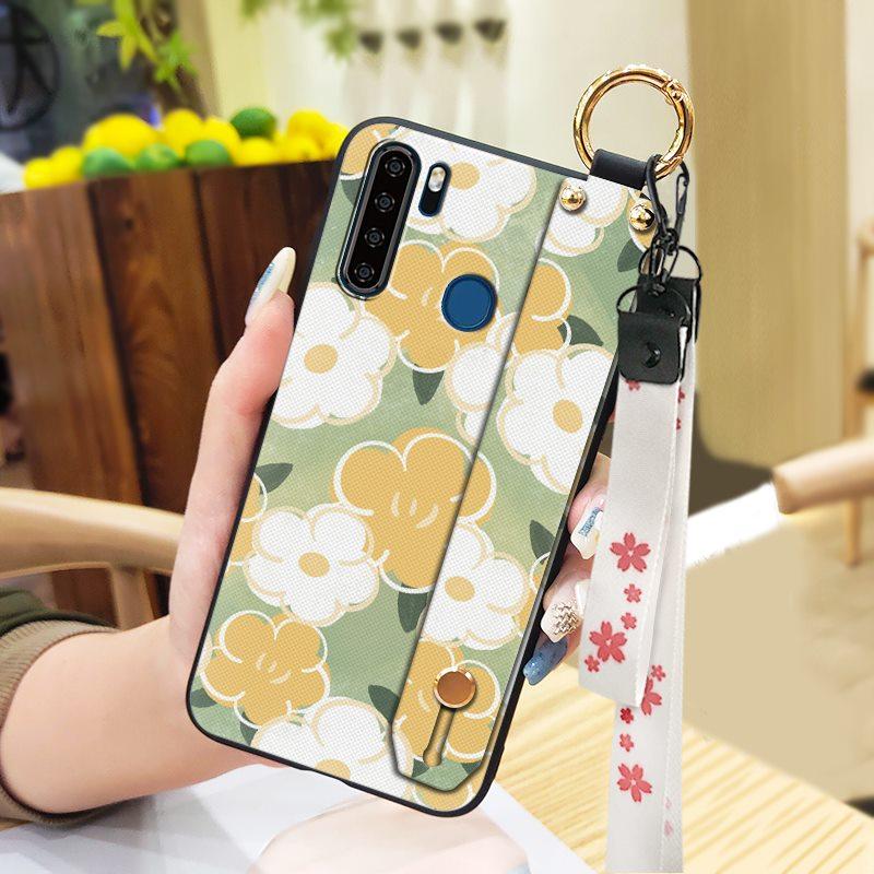 Waterproof Oil Painting Phone Case For Blackview A80 Pro Silicone Protective Soft case Anti-knock Wrist Strap Wristband