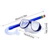 Kids Diving Goggle Mask Breathing Tube Shockproof Anti-fog Durable Underwater Swimming Glasses Band Snorkeling Accessories Set
