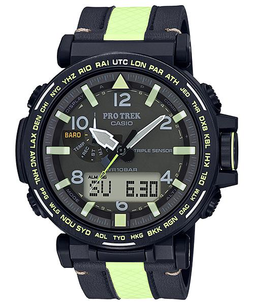 Casio Pro Trek Men's Stainless Steel 100M Water Resistant Digital Alarm Quartz Watch PRG-650YL-3