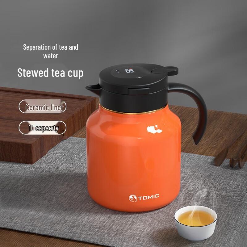 TOMIC Smart Ceramic Insulated Tea Brewing Pot