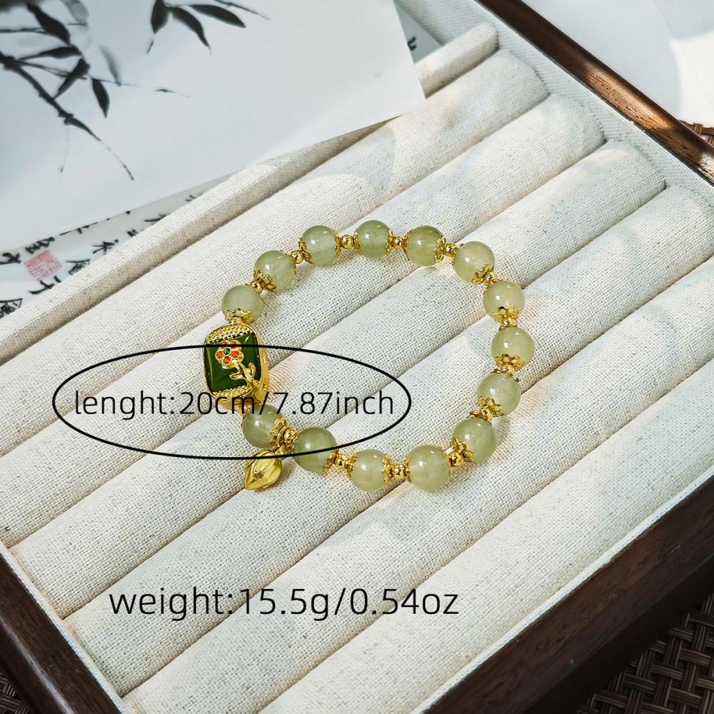

New retro Chinese style bracelet with a minimalist and versatile design, featuring geometric bead bracelets for women 20cm