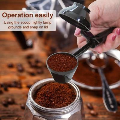 Coffee Measuring Spoon Funnel Design Scoop for Ground Coffee Powder Add Precise Amounts To Maker Brewer Espresso Machine Hand