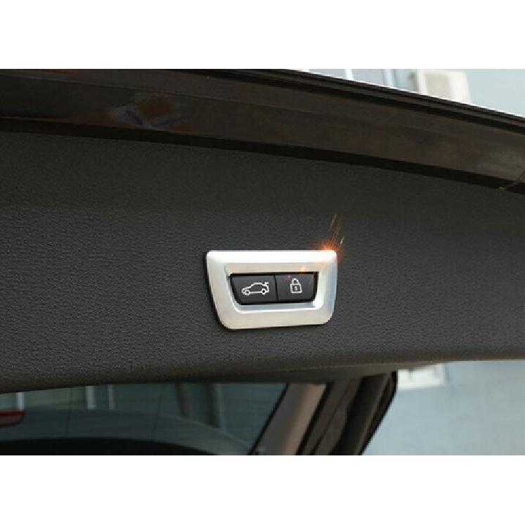 16-21 For BMW X1 F48 Matte Silver Cover Trim Car Inner Tailgate Rear Door Switch