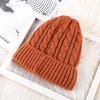 Twist wool hat women's autumn and winter thickened velvet warm ear protection cold hat hot-selling sleeve knitted hat