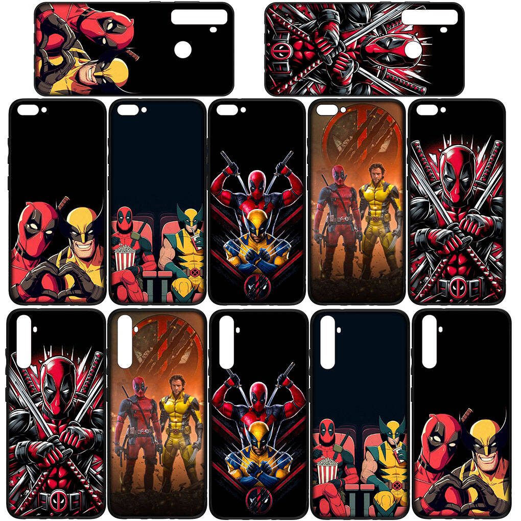 Phone Case for Samsung Galaxy S25 S23 S22 S24 Ultra FE A05 A06 A15 A16 A36 A37 A35 A54 A55 A56 A57 A25 A26 A53 Marvel Deadpool Comics Wolverine Cover