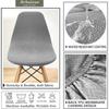 Waterproof Fabric Shell Chair Cover Jacquard Elastic Chair Slipcovers Plain Removable Chair Seat Cover Office Hotel Banquet
