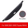 Car Trunk Cargo Cover for Toyota HIGHLANDER RAV4 2020 - 2024 2025 Retractable Rear Trunk Security Cover Shielding Shade Black