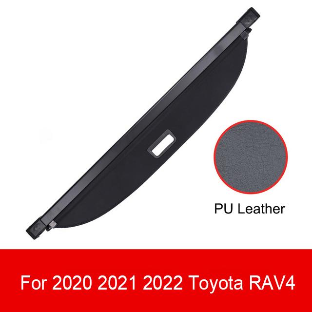 Car Trunk Cargo Cover for Toyota HIGHLANDER RAV4 2020 - 2024 2025 Retractable Rear Trunk Security Cover Shielding Shade Black