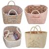 Fabric Cloth Storage Basket with Handle Laundry Storage Bin Washable Clothes Hamper for Shelves Closet Laundry Home Office Decor