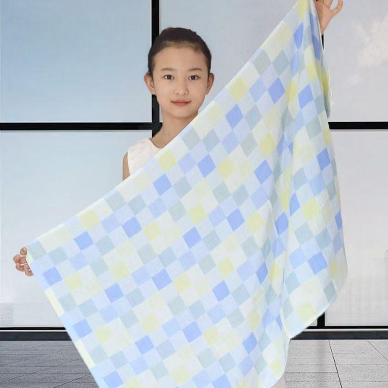 Large All-Cotton Double-Layer Gauze Bath Towel & Swaddling Blanket for Newborns - Absorbent & Breathable